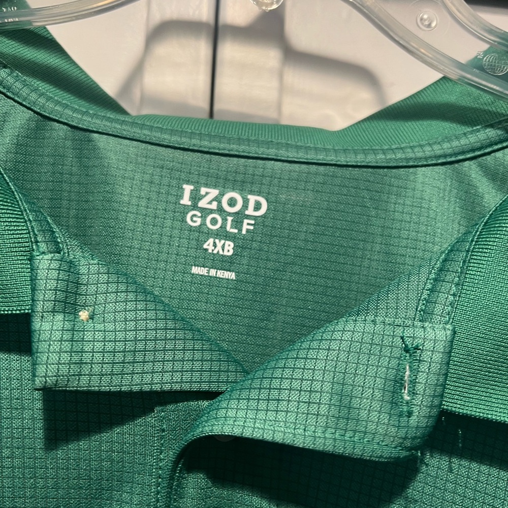 Izod Golf green Polo Shirt size 4XB - Picture 3 of 3